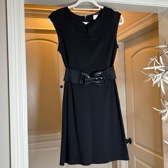 Dresses & Skirts - KLD Signature - Belted Black Dress - Size Medium